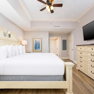 Relax after a fun beach day and stream your favorite shows from the cozy king bed in the master suite