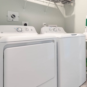 Refresh your beach attire during your stay with the convenience of a washer and dryer in your rental