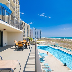 Unwind on your balcony, sipping drinks with loved ones while soaking in stunning views and the lively beach vibe