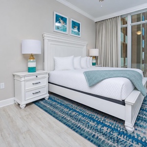 Unwind in this king guest suite with coastal area views and charming coastal accents
