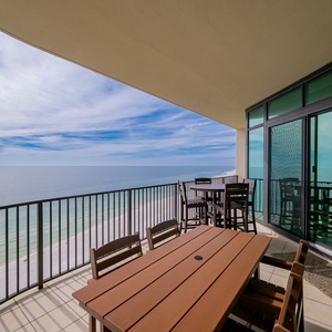 Relax on your balcony, savoring the coastal views and enjoying the gentle breeze as you unwind