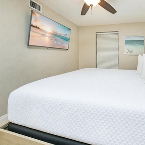 Drift into peaceful sleep in this king guest suite, with your favorite shows ready to stream