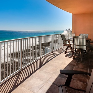 Experience seemingly endless coastline views of the horizon as waves lap the shore and the sun glistens over the water