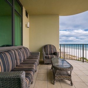 Relax on your balcony and bask in the sunlight with mesmerizing views of the gulf coast on your beach retreat