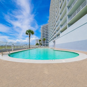 Relax by the poolside with stunning beachfront views and swaying palms, perfect for your getaway
