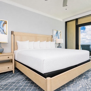 Sleep with the sounds of the waves in this king master suite and enjoy a peaceful beach retreat