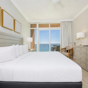 Unwind after a day at the beach and stream your favorite shows in the master and wake up to stunning views
