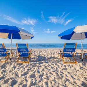 Sink your toes into the soft sand and enjoy the beauty of the Gulf Coast