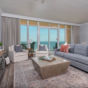 Phoenix Gulf Towers 2002-1, Tower One, Orange Beach, Alabama, beach front, 20th floor, 1 bedroom lock off option from a 2 BR