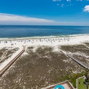 Gaze out over the beach, letting the scenic views and gentle sounds of the coast calm your senses