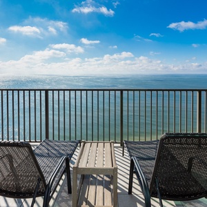 Lounge on your balcony overlooking the stunning gulf coastline and doze to the sound of waves and seagulls
