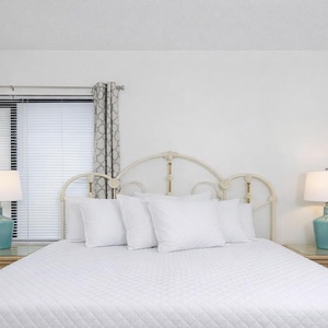 Unwind in the soft, plush queen bed with your favorite shows streaming from the TV in the guest room
