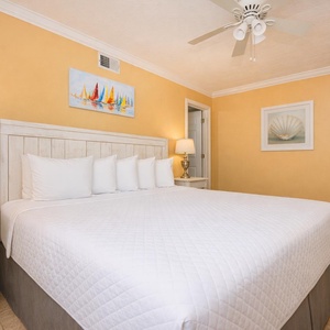 Experience serene comfort in the guest bedroom, perfect for restful nights and energizing mornings
