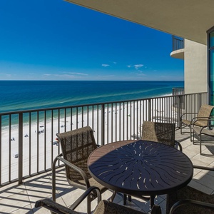 Relax on your balcony and bask in the sunlight with mesmerizing views of the gulf coast on your beach retreat
