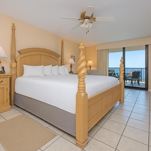Savor peaceful mornings in the king master suite, while the coastal vibe envelops you