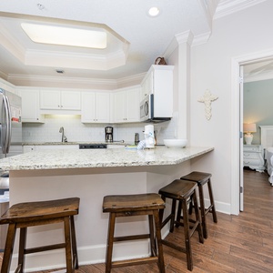 Wake up with morning coffee at the breakfast bar and get ready for a day of adventure