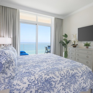 Enjoy sinking into the soft king bed, streaming your favorite shows, then stepping onto the balcony for fresh gulf air