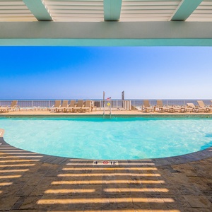 Take in the inviting pool area, perfect for a refreshing swim or relaxing afternoon