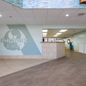 Step into this welcoming lobby with comfortable seating and a stunning view, perfect for relaxing after a day at the beach