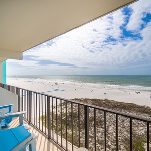 Experience serene moments on your balcony, enjoying the gentle sounds of the coast while savoring beautiful views