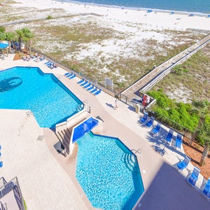 Pool view from your balcony