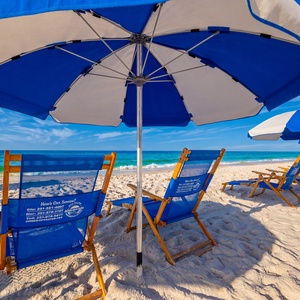 Soak up the sunshine and listen to the soothing waves along the shore