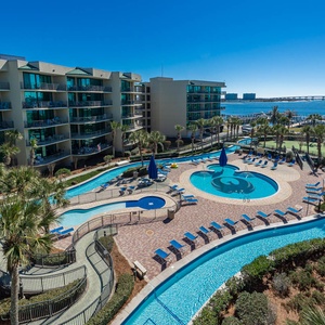 Watch the sun glisten on the water from your bayfront balcony and watch boats traverse the bay with the daily catch