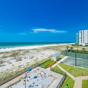 Enjoy the expansive beach views from your balcony while relaxing in the warm sun and gentle breezes