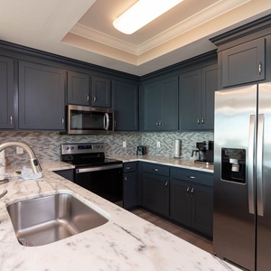 Craft delicious meals in this stylish kitchen, where an elegant design awaits your culinary adventures