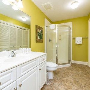Additional bath with a laundry area for keeping your beach attire fresh during your vacation