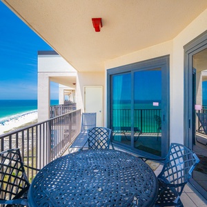 Sip your morning coffee while enjoying sweeping views of the shoreline and tranquil waters