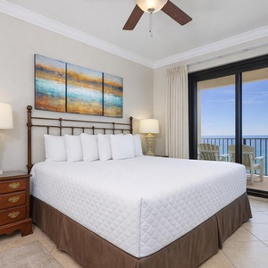 Drift into peaceful slumber in the king master suite, with stunning coastal views awaiting you from your balcony