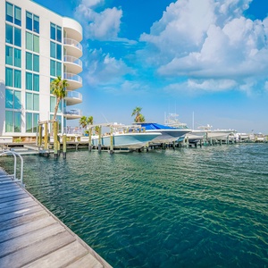 Experience waterfront living with stunning views, a private dock, and easy access to boating adventures at The Pass