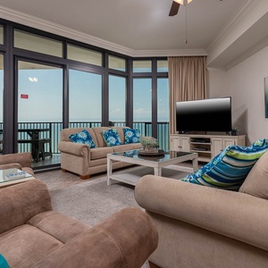 The Oasis 1607 Orange Beach, Alabama, beach front, 3 bedroom condominium on the 16th floor