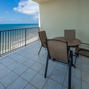 Relax on your balcony with loved ones as you soak in the stunning beach views and gentle coastal breezes