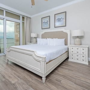 Awake refreshed in the king master suite, with access to the beach balcony for enjoying coastal tranquility