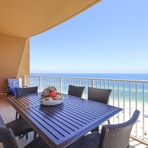 Listen to the gulf while the beach unfolds below your balcony and breathe in the salt-kissed air