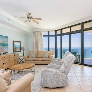 Stream your favorite shows or catch a good movie as soft coastal breezes drift through large windows