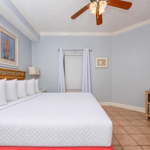 Enjoy a serene atmosphere that invites relaxation after your adventures in this king guest suite