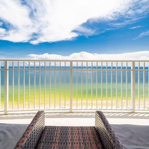 Savor the expansive views from the balcony, where you can relax in comfortable seating and enjoy the coastal scenery