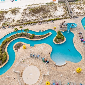 We doubled the fun for you with two pool areas, two splash pads, two refreshing lazy rivers, and two thrilling waterslides