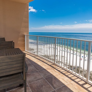 Relax on your balcony and bask in the sunlight with mesmerizing views of the gulf coast on your beach retreat