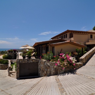 Exterior of villa