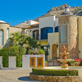 Exterior of villa