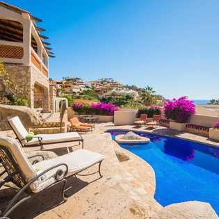 Cozy pool patio