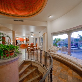 Inside of villa