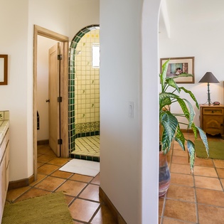 Bedroom suite with en suite bathroom