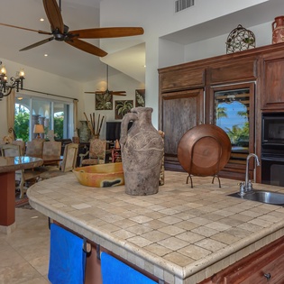 Kitchen with island