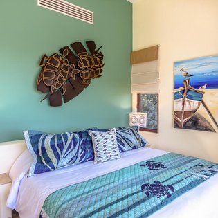 Bedroom with terrace access and view