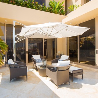 Patio seating area
